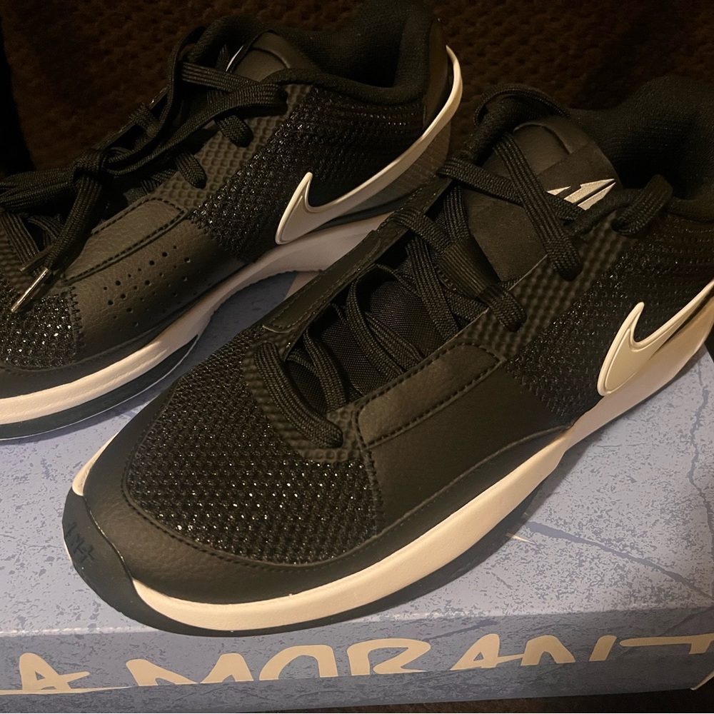 Nike Black and White Athletic Shoes with Sleek Design (JA MORANT)